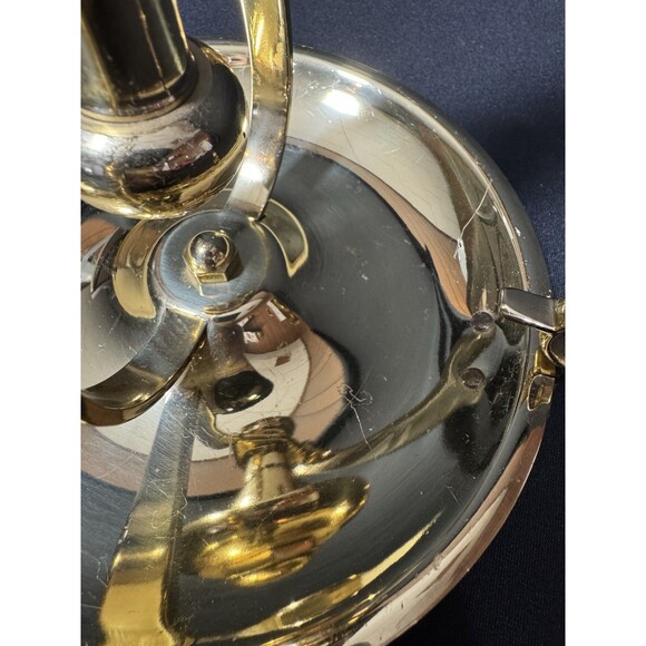 Baldwin Brass Nautical Swinging Table or Wall Mount Chamber Stick Candle Holder - Picture 6 of 10